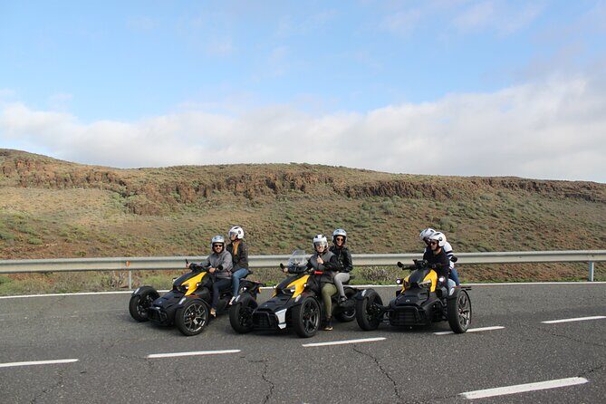 Can-am Ryker three wheels tricycle Mountain Tour (Maspalomas) - Group size: why a max of 10 keeps the day enjoyable