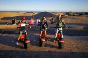 e-Scooter City Tour + Camel Ride inside Maspalomas Dunes - Stop 1: Reserva Natural Especial de Las Dunas de Maspalomas (the “small desert” effect)