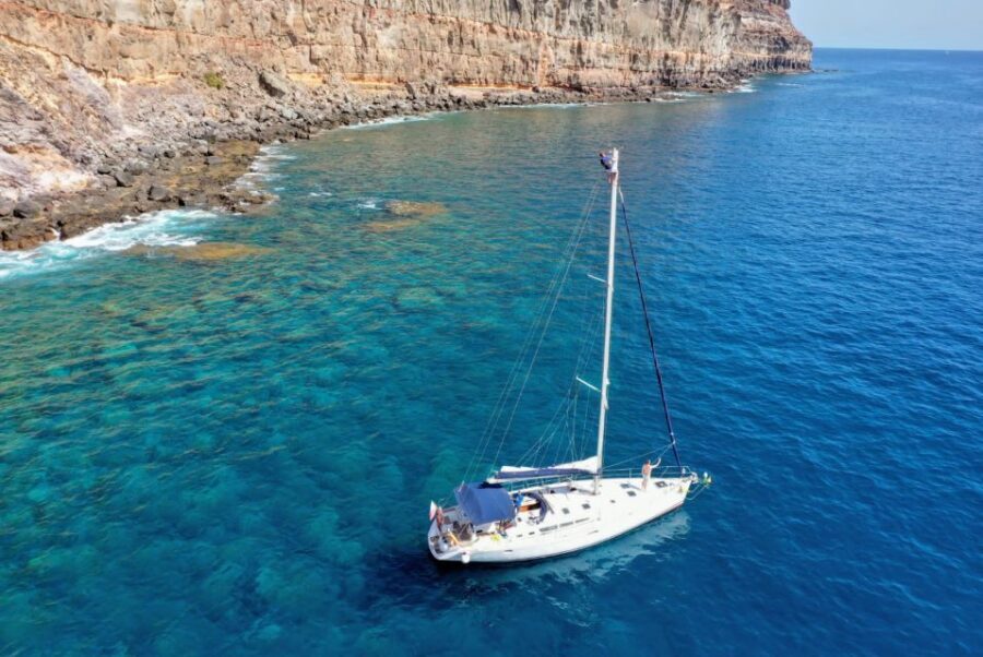 From Puerto de Mogán: Sailboat Trip with Food and Drinks - Steering lessons and crew teaching: hands-on without pressure