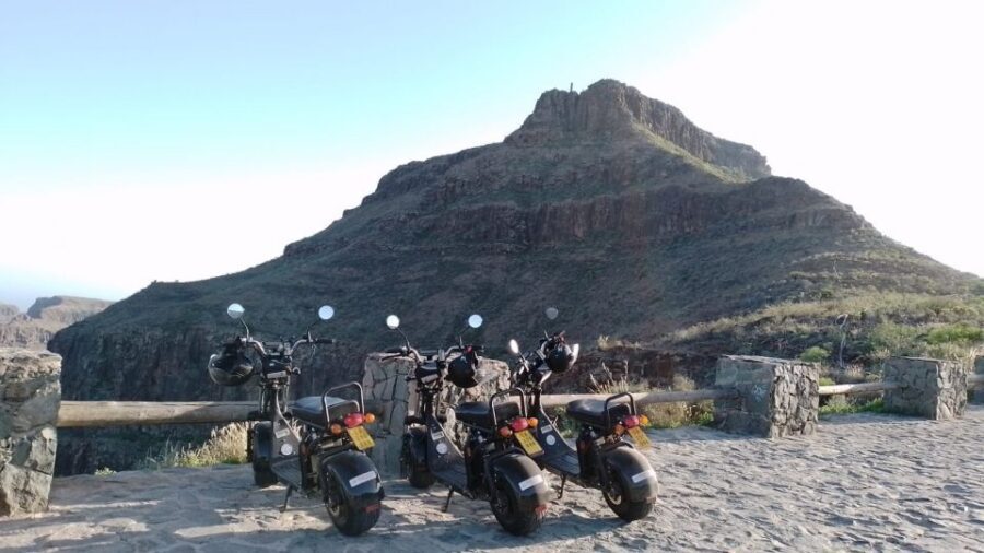 Gran Canaria: Los Pilancones Natural Park e-Scooter Tour - Maspalomas City and the dunes viewpoint stop