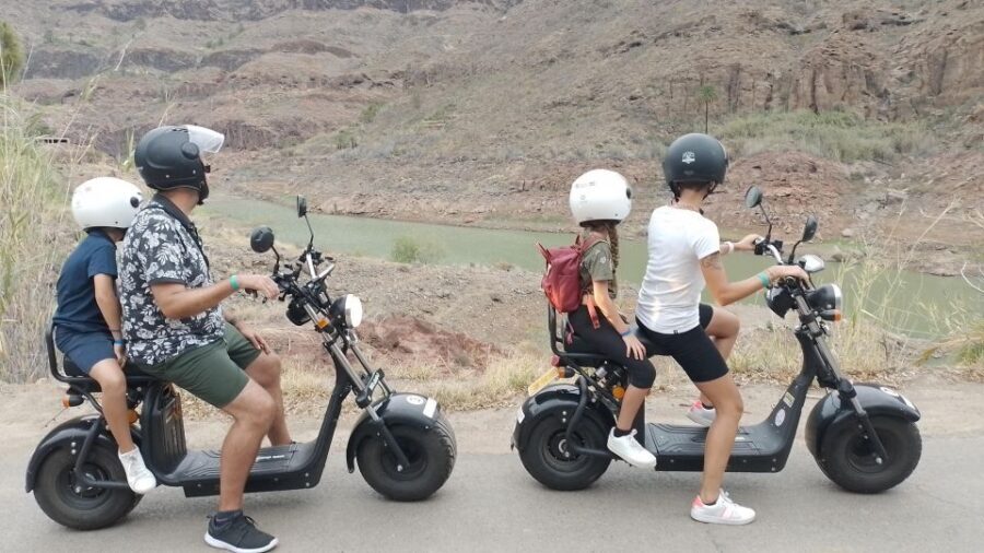 Gran Canaria: Los Pilancones Natural Park e-Scooter Tour - Short stops that actually add meaning: fruit plantations and the Aborigine-cave pause