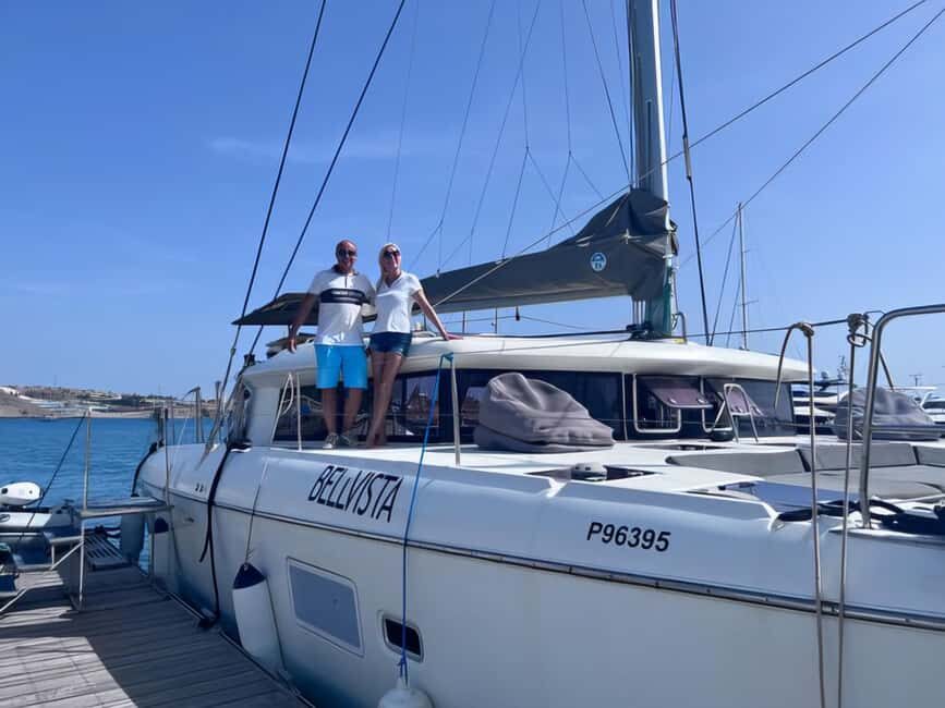 Gran Canaria: Private 3-5hour all-inclusive Catamaran Cruise - The Lagoon 421 setup: more room than your average “boat trip”