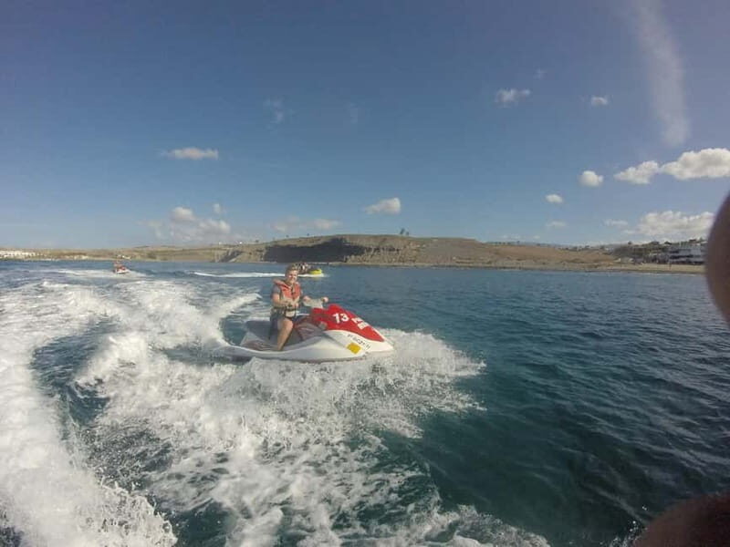 MASPALOMAS: JETSKI 30 MINUTES <em>FREE PICK UP – Key things I’d pay attention to’ /></p>
<ul>
<li><strong>Your rider age matters</strong>: drive at 18+, with 16 possible using a written parent authorization form</li>
<li><strong>Small group</strong>: limited to 4 participants, so you should get more attention during briefing</li>
<li><strong>Weather can change the route</strong>: if waves are high, you may not get the full safari-style plan</li>
<li><strong>Pickup coverage is specific</strong>: free transfer is for hotels outside the Playa del Ingles area</li>
<li><strong>You can add photos</strong>: photo session costs 20 EUR if you want it</li>
</ul>
<h2>Maspalomas Jet Skiing: What You’re Really Buying in 30 Minutes</h2>
<p><img width="800" height="450" decoding="async" src=