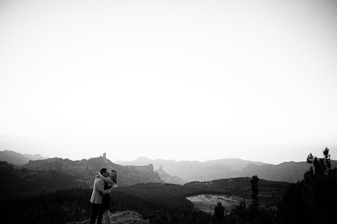 Photoshooting at Roque Nublo, Tejeda - What the photos look like (including black-and-white results)