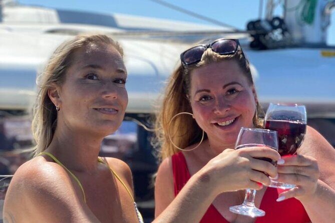 Private 4 hour Catamaran cruise in south coast of Gran Canaria - Anchor time: swimming, snorkeling, and paddleboarding without extra rentals