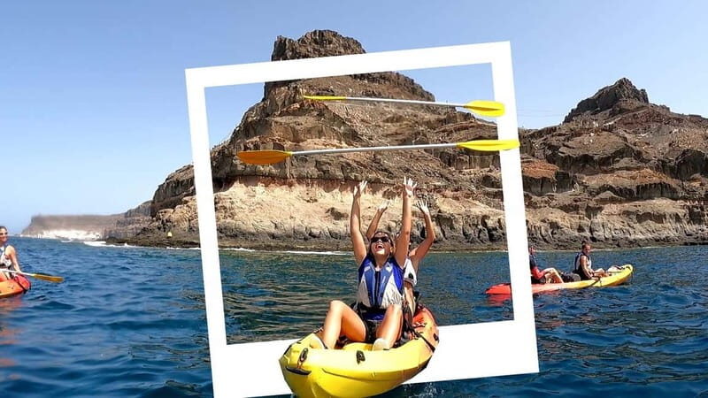 Puerto Mogán: Guided Adventure Kayak Tour in Caves & Snorkel - Puerto de Mogán cave coast: what this tour does differently