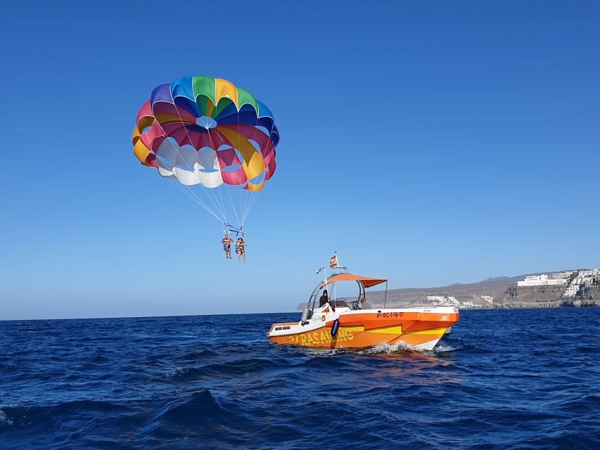 Puerto Rico de Gran Canaria : Parasailing - The Boat Ride Experience: Music, Transfers, and a Fun Return