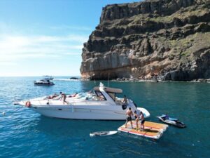 Puerto Rico, Gran Canaria: Boat Tour with Tapas and Drinks - Mogán Swim Stop: Floating Mats, Snorkeling Gear, and Paddleboarding Help