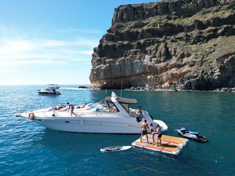 Puerto Rico, Gran Canaria: Boat Tour with Tapas and Drinks - Mogán Swim Stop: Floating Mats, Snorkeling Gear, and Paddleboarding Help