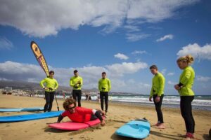 Small-Group Surf Lessons in Gran Canaria - Beach simulation first: a smart way to avoid rushing in the water