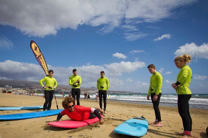 Small-Group Surf Lessons in Gran Canaria - Beach simulation first: a smart way to avoid rushing in the water